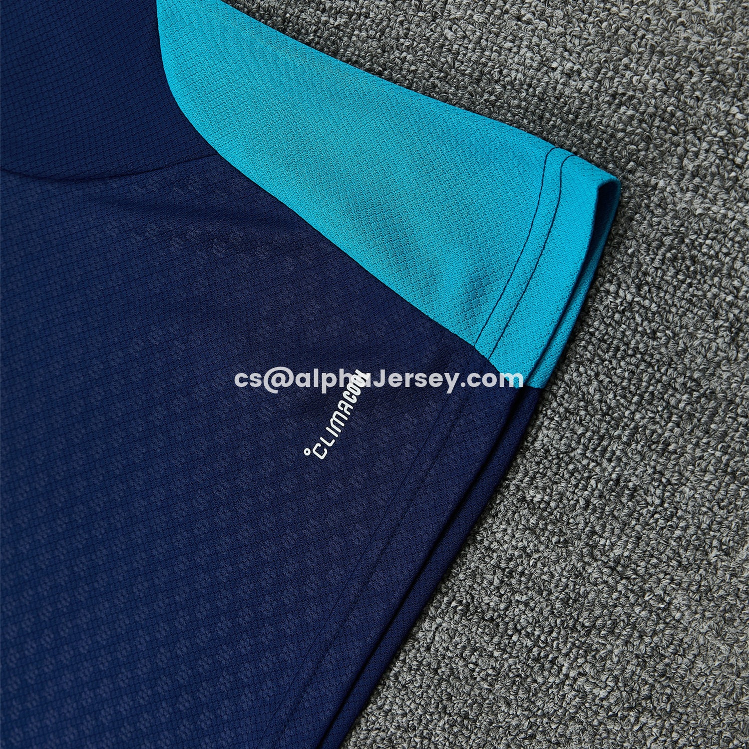 AJ-AlphaJersey-Spain 2026 Short-Sleeve Training Set - Dark Blue Top & Dark Blue Pants