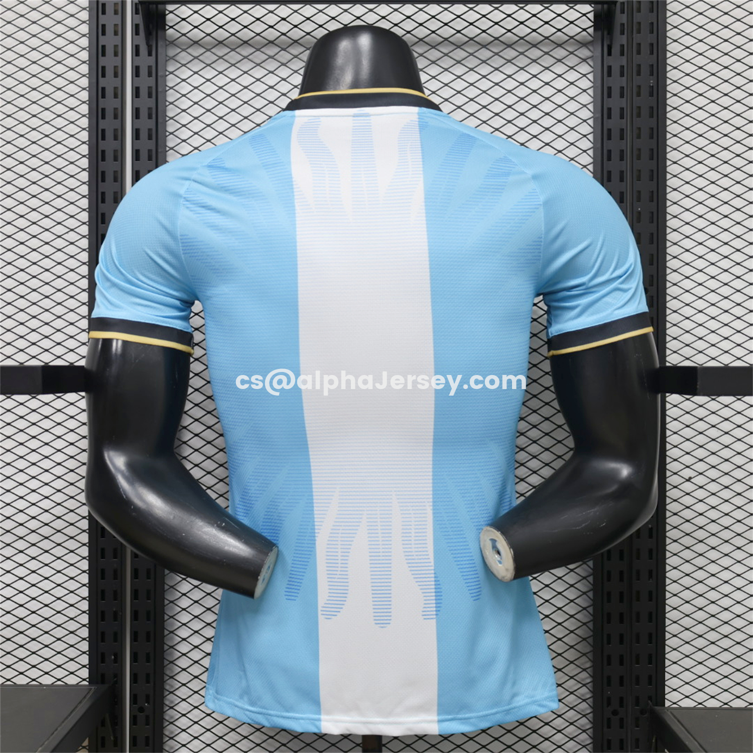 AJ-AlphaJersey-Argentina 2026 Blue And White Stripes Champions Commemorative Special Jersey - Player Version