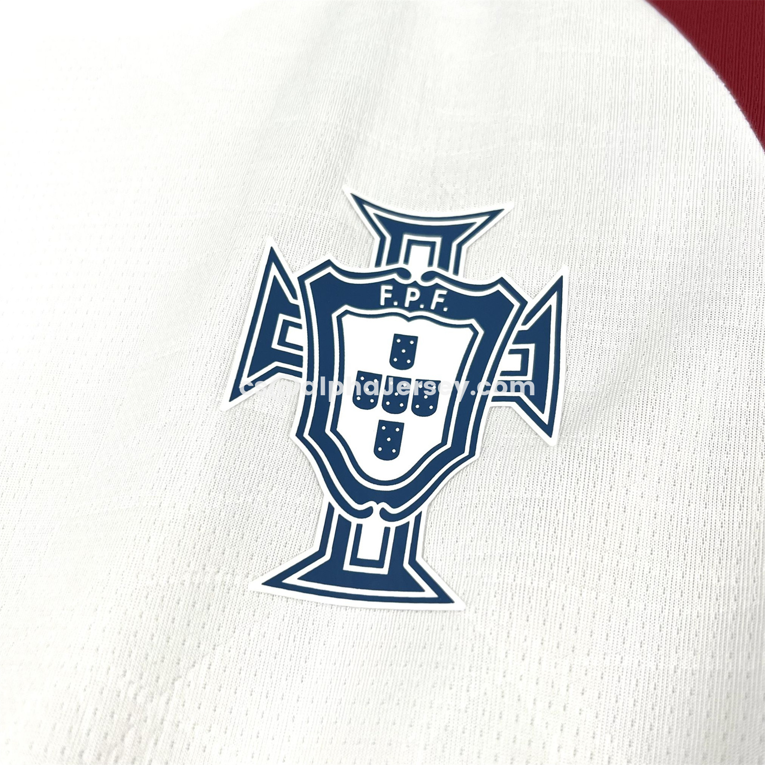 AJ-AlphaJersey-Portugal 2026 Pre-Match White With Red And Green Jersey - Fans Version