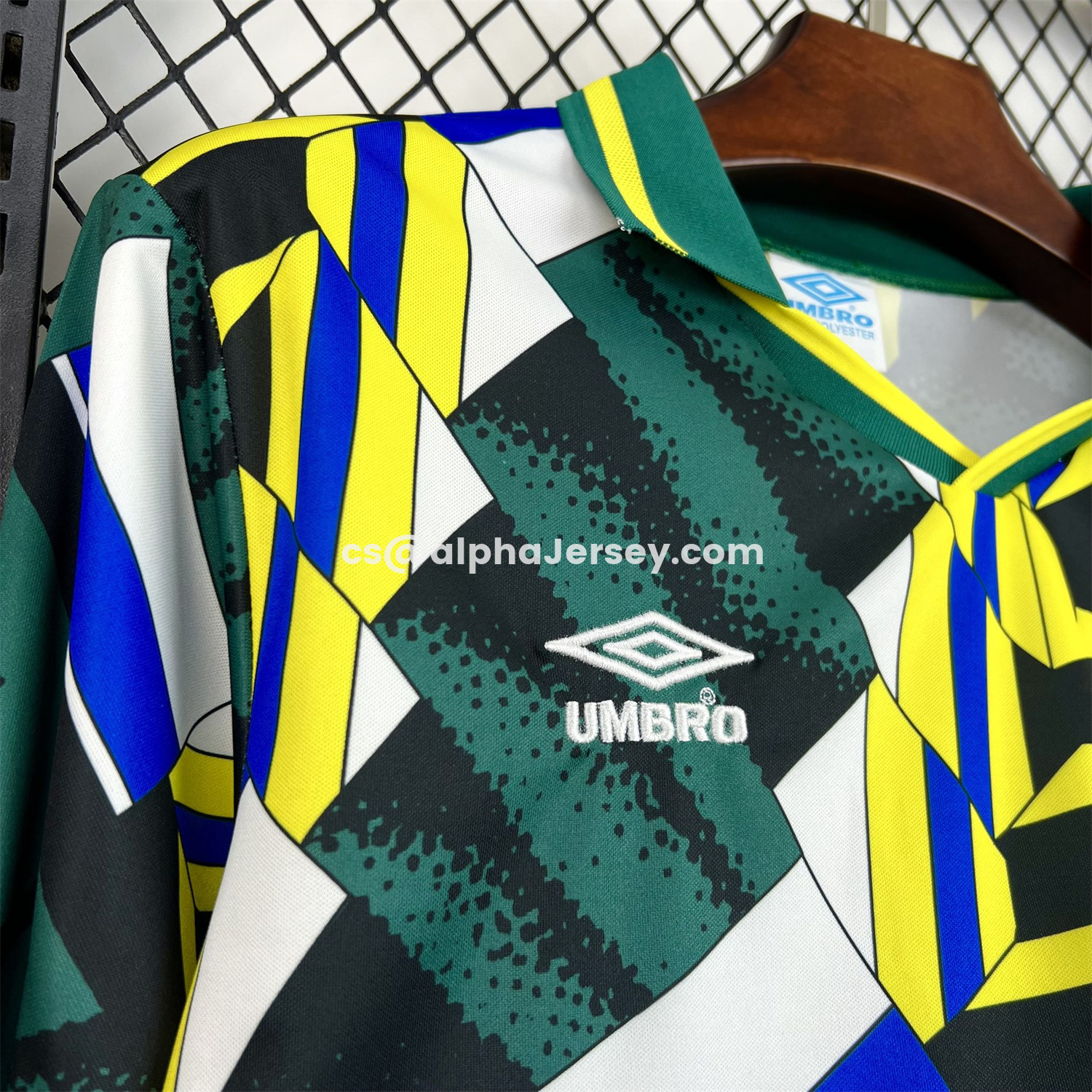 AJ-AlphaJersey-Retro Brazil 1994 Long Sleeves Goalkeeper Jersey