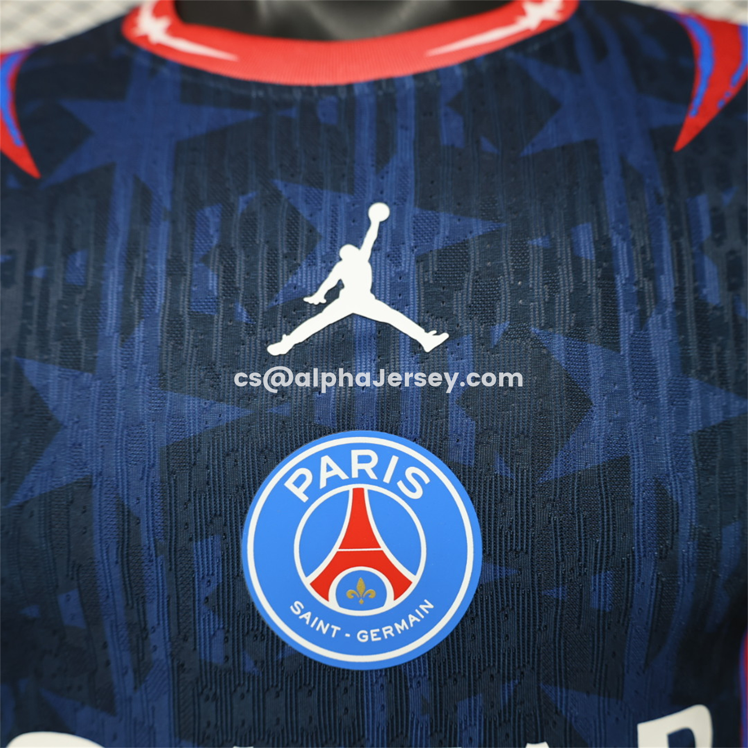 AJ-AlphaJersey-Paris Saint-Germain PSG 26-27 Blue Star Pattern Special Jersey - Player Version
