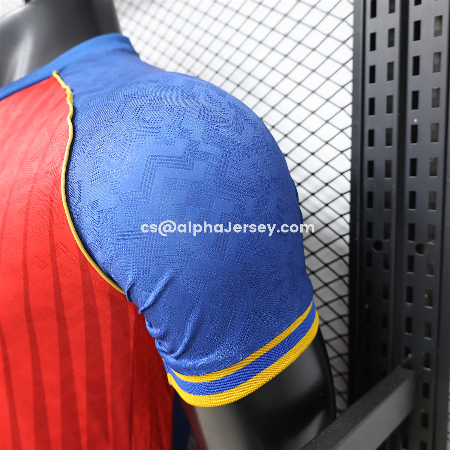 AJ-AlphaJersey-Barcelona 26-27 Red Blue Retro Style Casual Jersey - Player Version