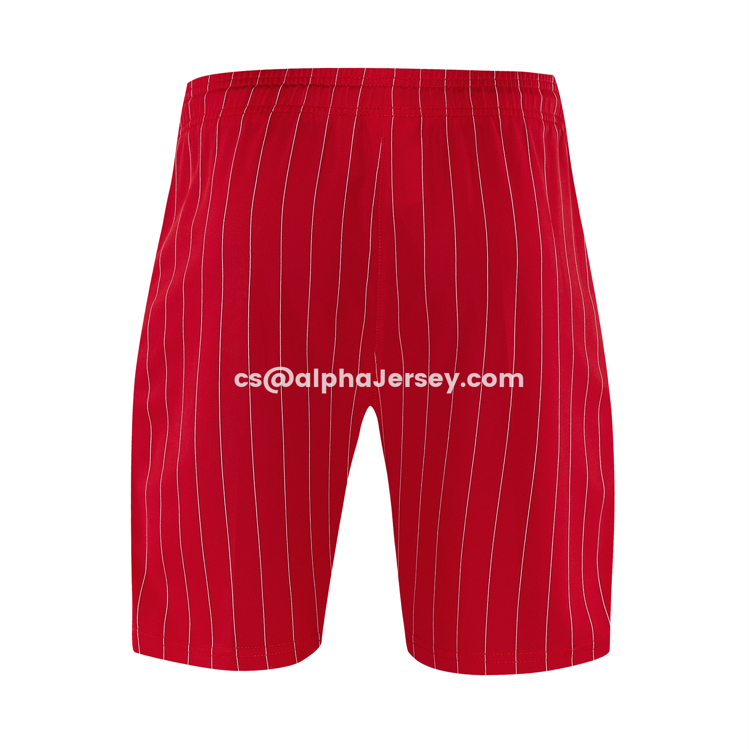 AJ-AlphaJersey-Manchester United 25-26 Retro Style Short-Sleeve Training Set - Red With White Stripes Top & Pants