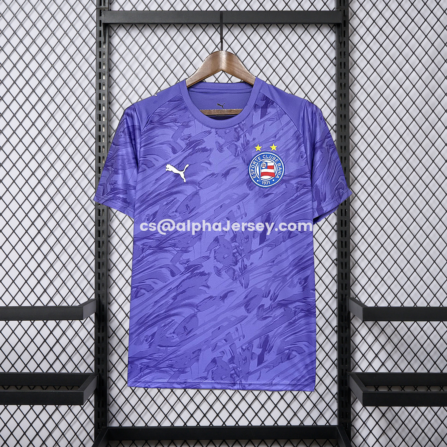 AJ-AlphaJersey-Bahia 26-27 Purple Goalkeeper Jersey - Fans Version