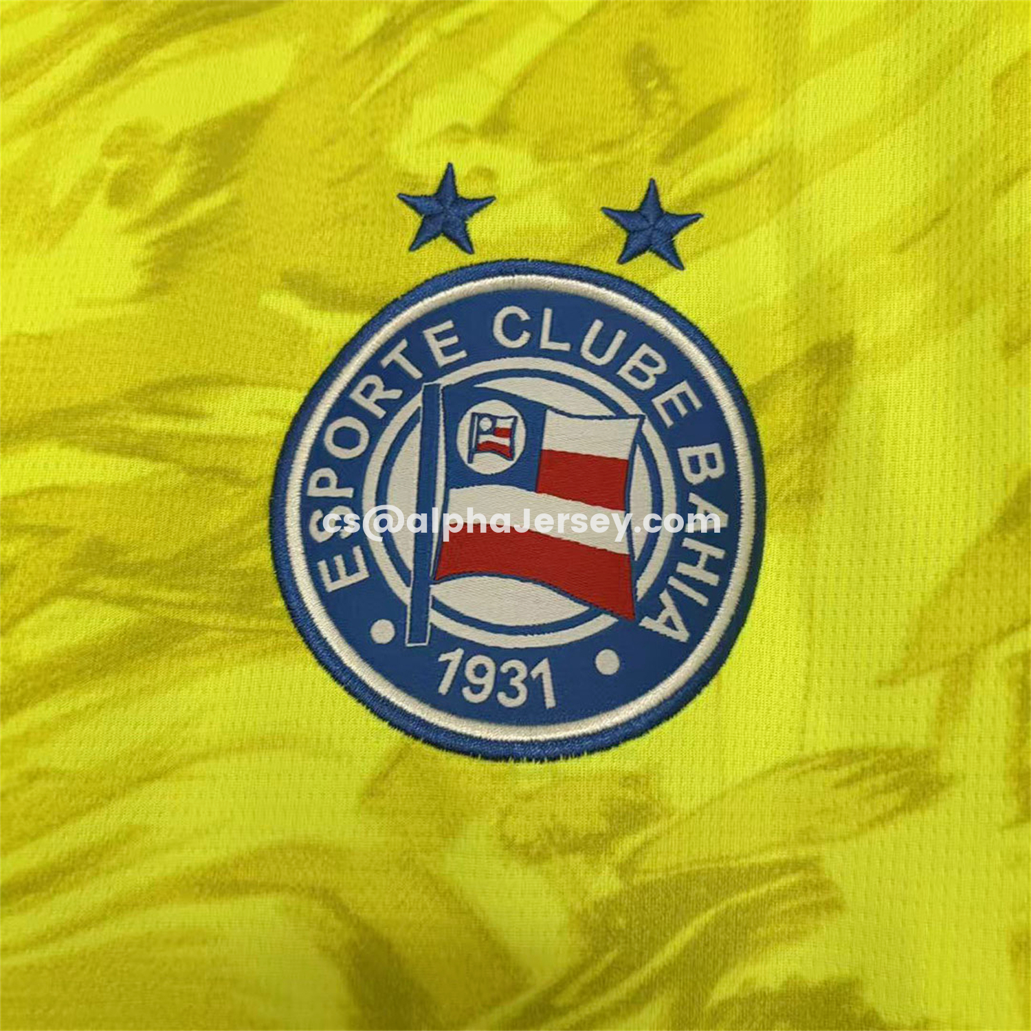AJ-AlphaJersey-Bahia 26-27 Yellow Goalkeeper Jersey - Fans Version