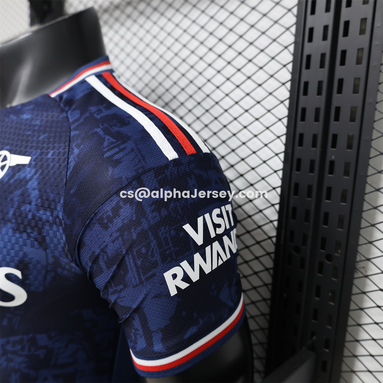 AJ-AlphaJersey-Arsenal 26-27 Dark Blue Digital Pattern Cannon Special Edition Jersey - Player Version