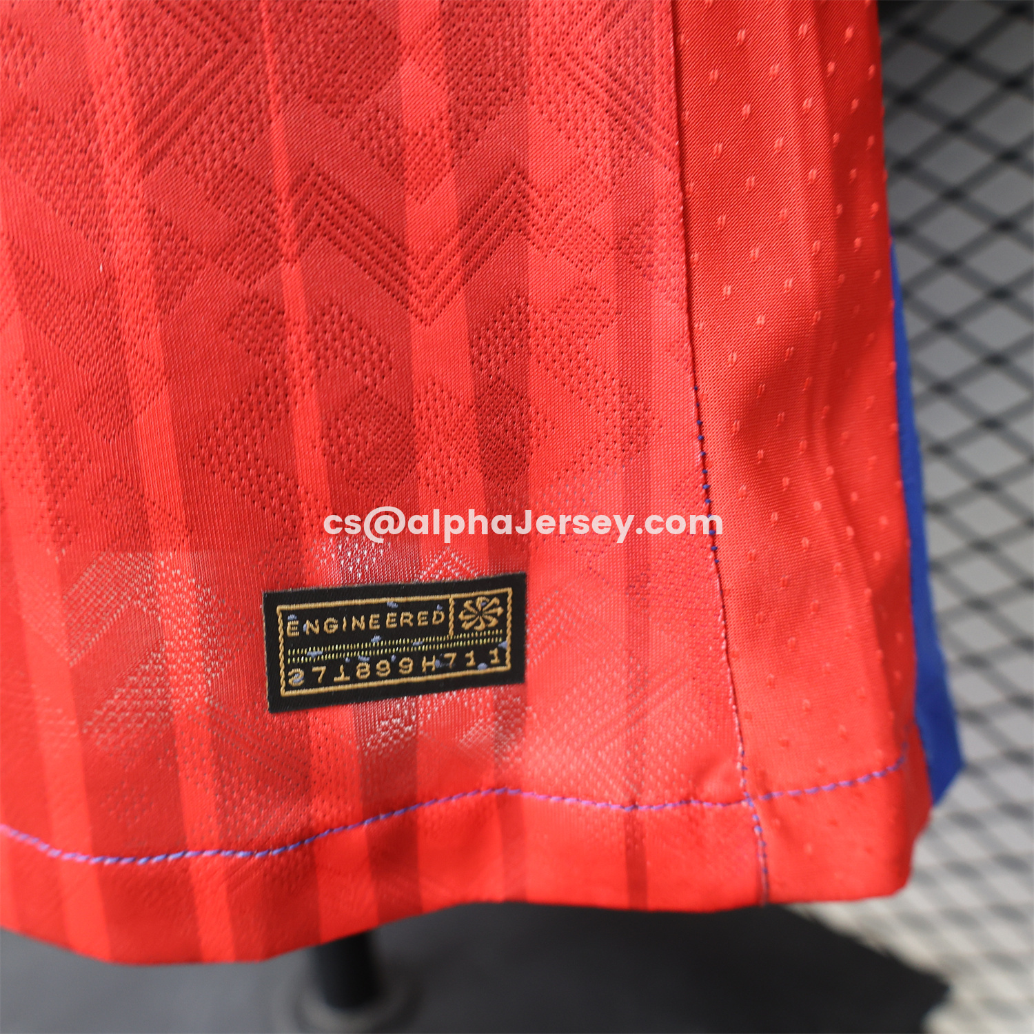 AJ-AlphaJersey-Barcelona 26-27 Red Blue Retro Style Casual Jersey - Player Version