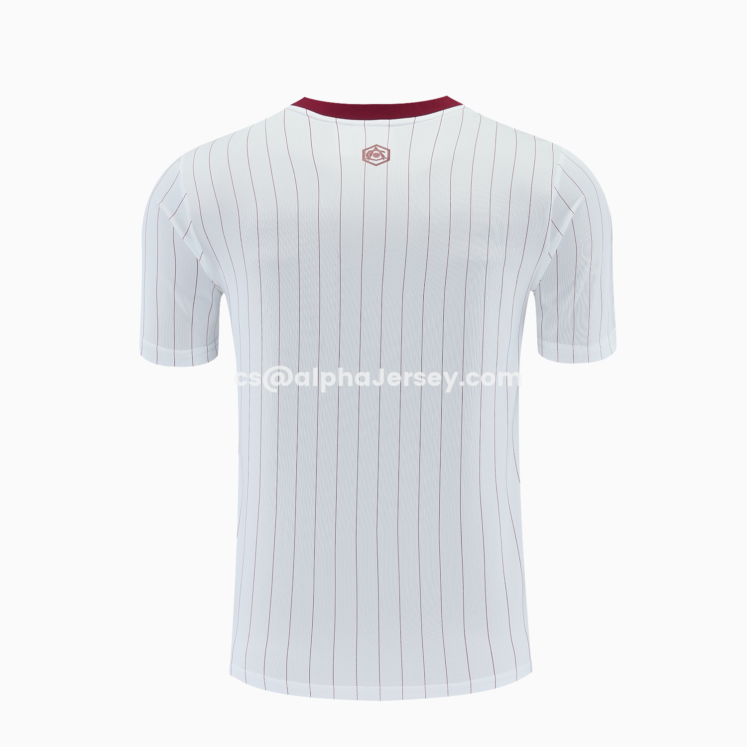 AJ-AlphaJersey-Arsenal 25-26 Retro Style Short-Sleeve Training Set - Colors Top & White With Thin Mar Pants