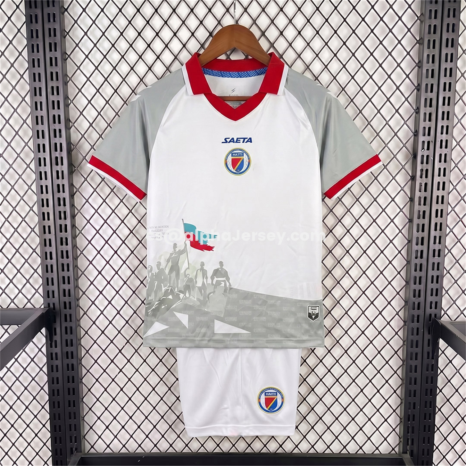 AJ-AlphaJersey-Haiti 2026 Away Kids Kit
