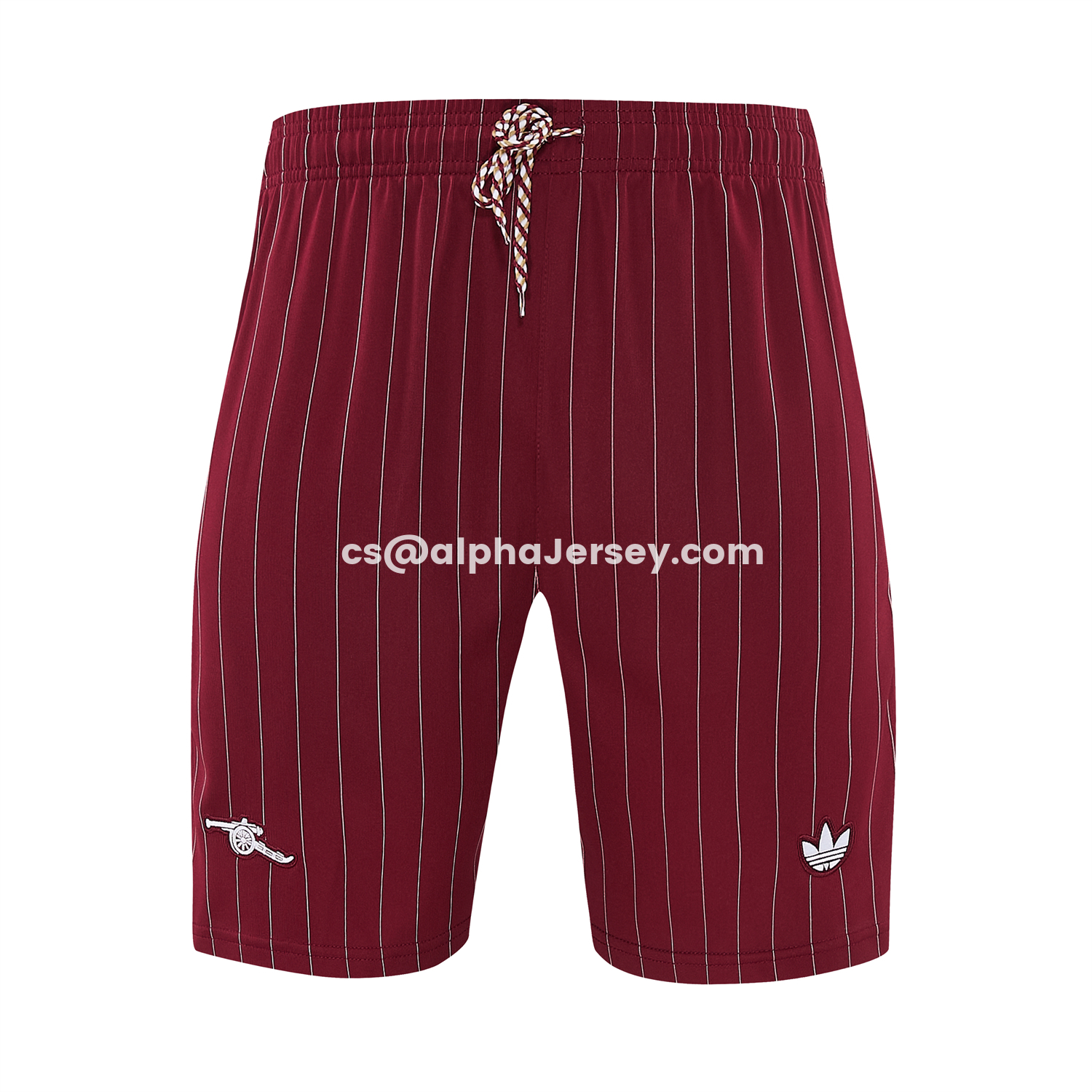 AJ-AlphaJersey-Arsenal 25-26 Retro Style Vest Training Set - Burgundy With White Stripes Top & Pants