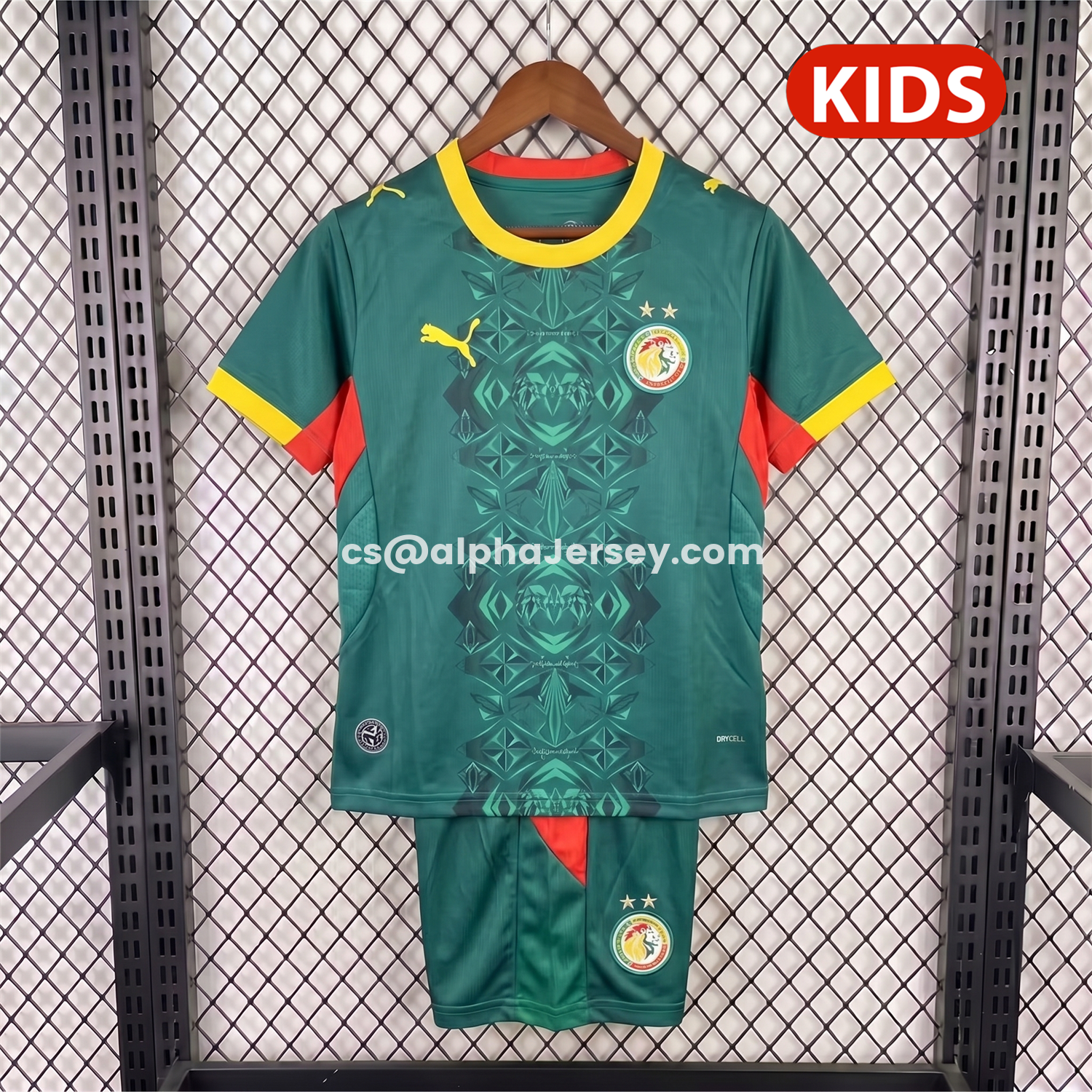 AJ-AlphaJersey-Senegal 2026 Home Kids Kit