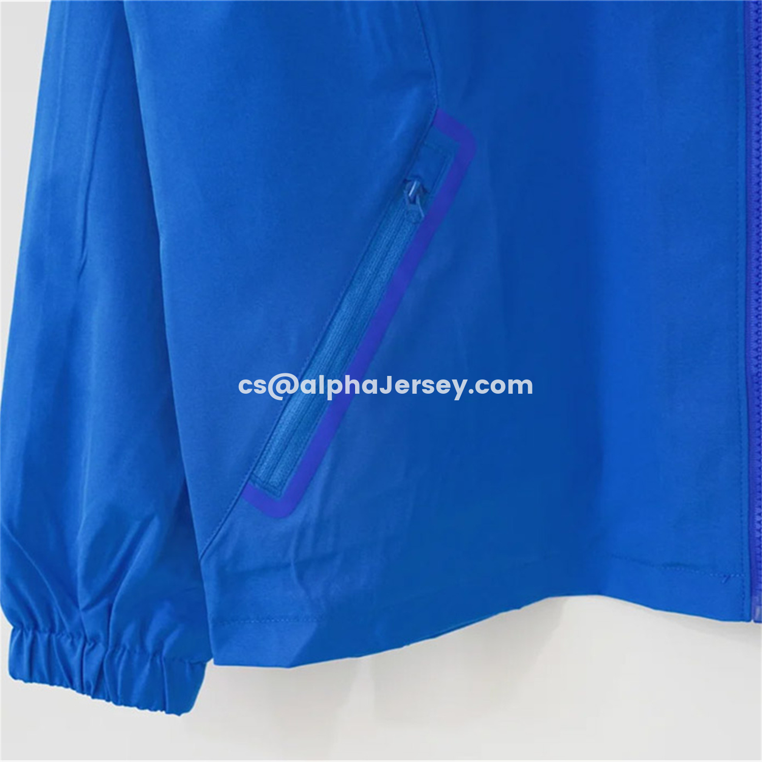 AJ-AlphaJersey-Colombia 2026 Blue Windbreaker Jacket