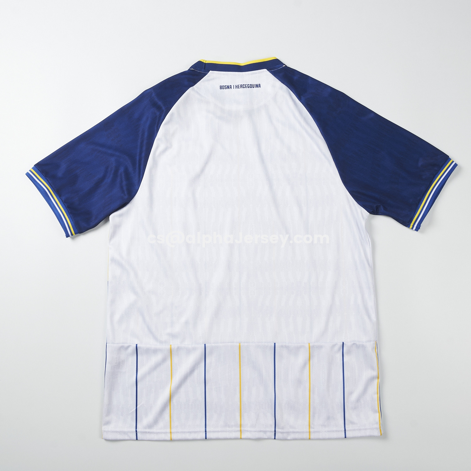 AJ-AlphaJersey-Bosnia and Herzegovina 2026 Away White Jersey - Fans Version