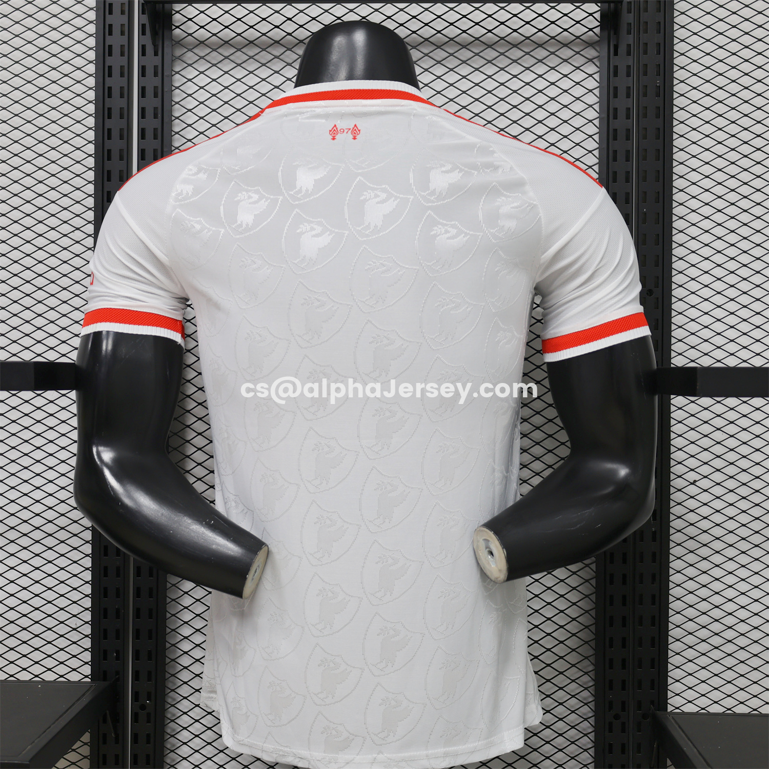 AJ-AlphaJersey-Liver.pool 26-27 Casual White With Faint Logos Jersey - Player Version