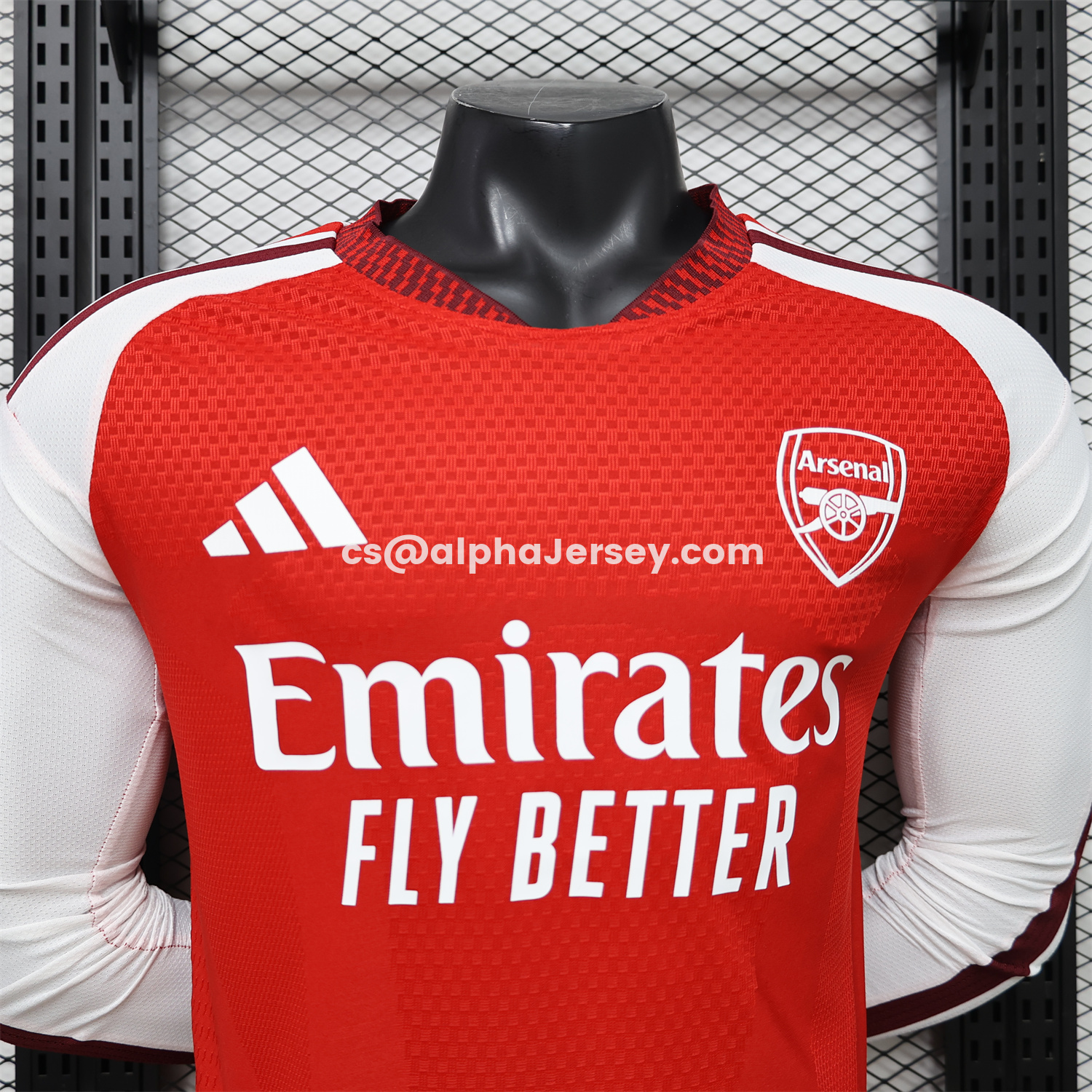 AJ-AlphaJersey-Arsenal 26-27 Home Long Sleeves Jersey - Player Version