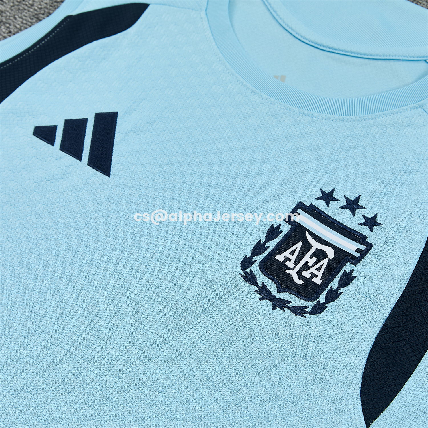 AJ-AlphaJersey-Argentina 2026 Vest Training Set - Light Blue Top & Dark Blue Pants