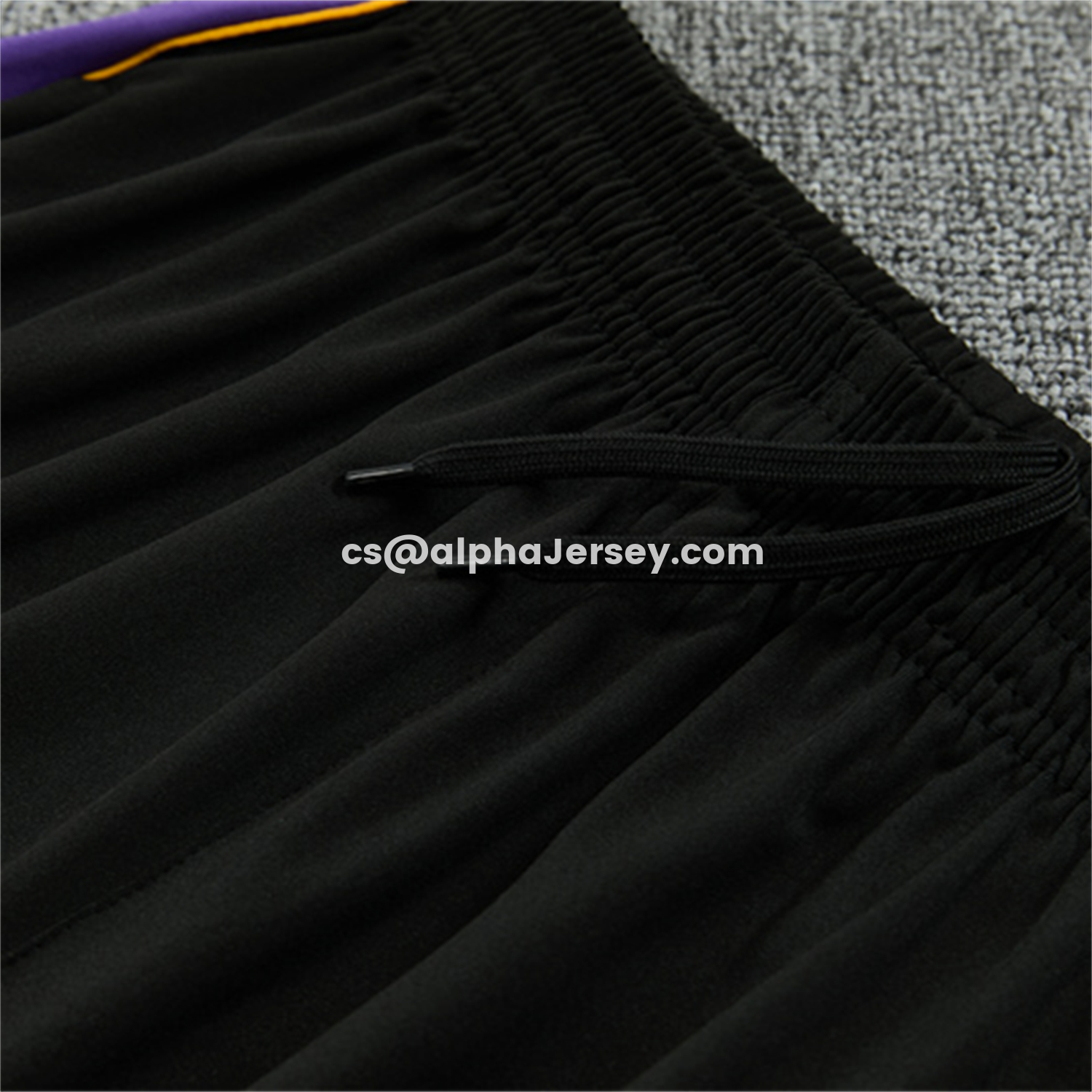 AJ-AlphaJersey-Barcelona 26-27 Kids Long Sleeves Training Set - Light Grey Top & Black Pants