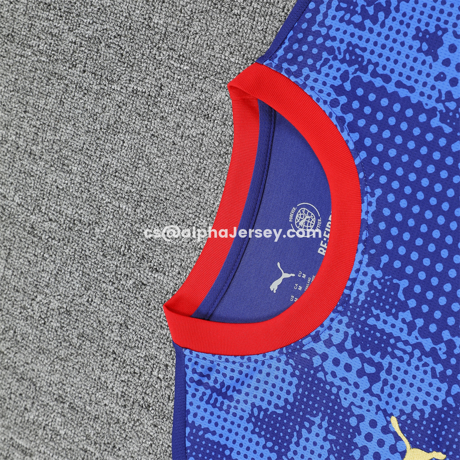 AJ-AlphaJersey-RB Leipzig 25-26 Vest Training Set - Blue With Red Top & Dark Blue Pants