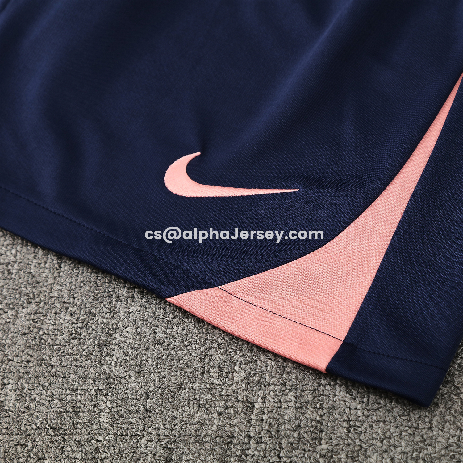 AJ-AlphaJersey-Barcelona 25-26 Short-Sleeve Training Set - Colors Top & Dark Blue Pants