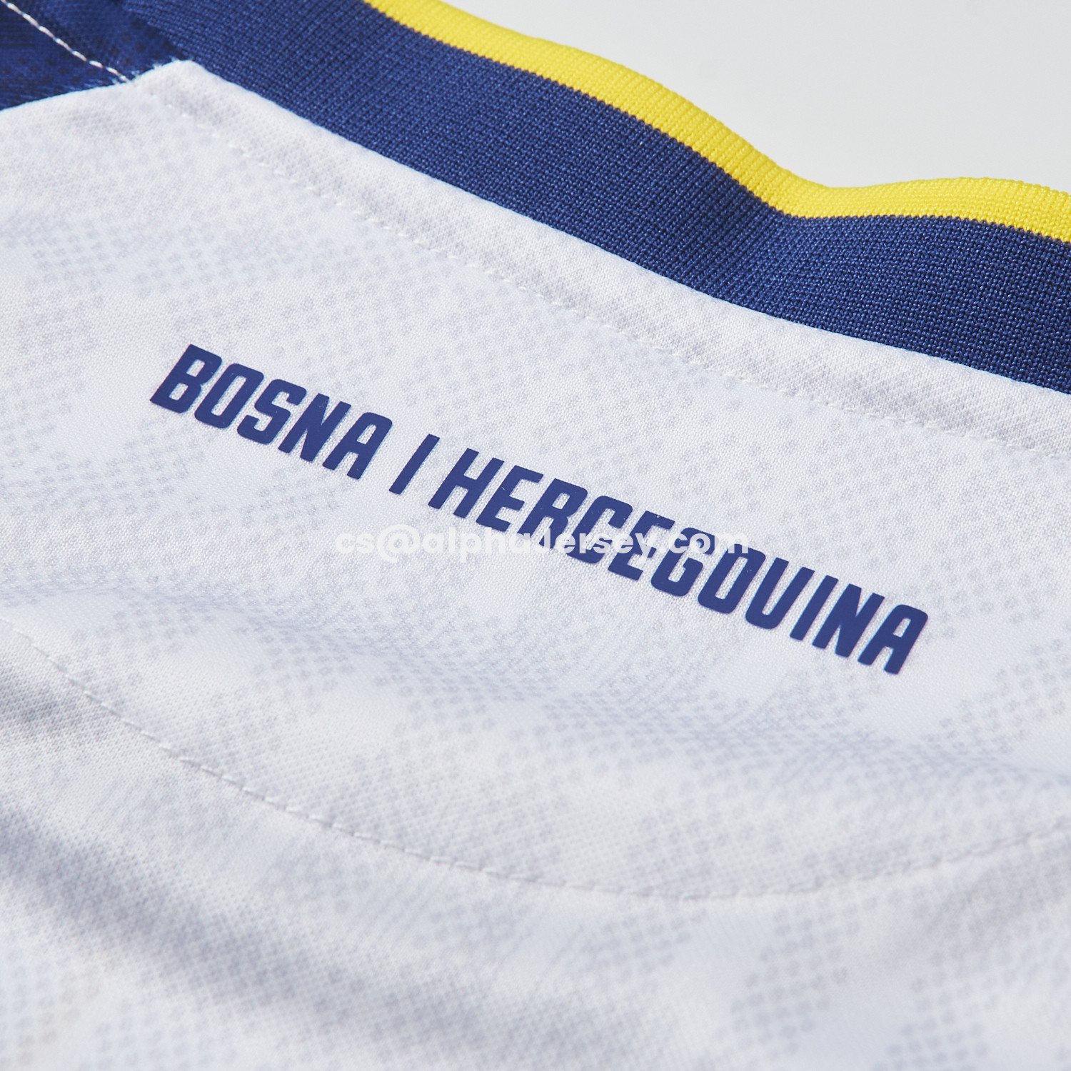 AJ-AlphaJersey-Bosnia and Herzegovina 2026 Away White Jersey - Fans Version