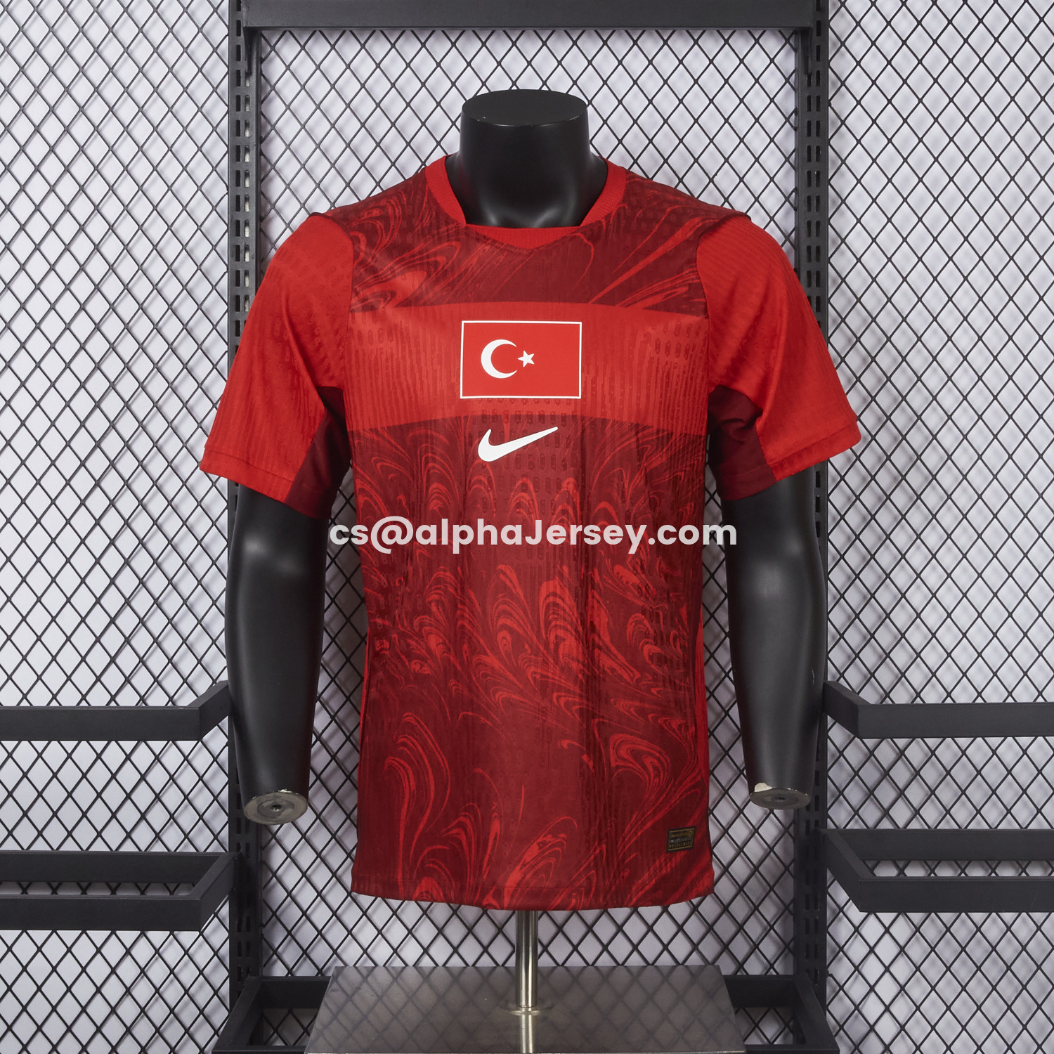 AJ-AlphaJersey-Turkey 2026 Home Red Jersey - Player Version