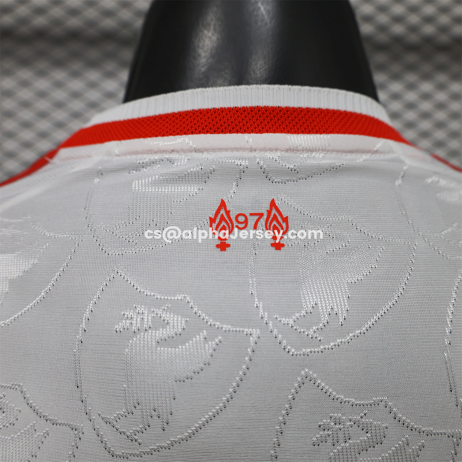 AJ-AlphaJersey-Liver.pool 26-27 Casual White With Faint Logos Jersey - Player Version