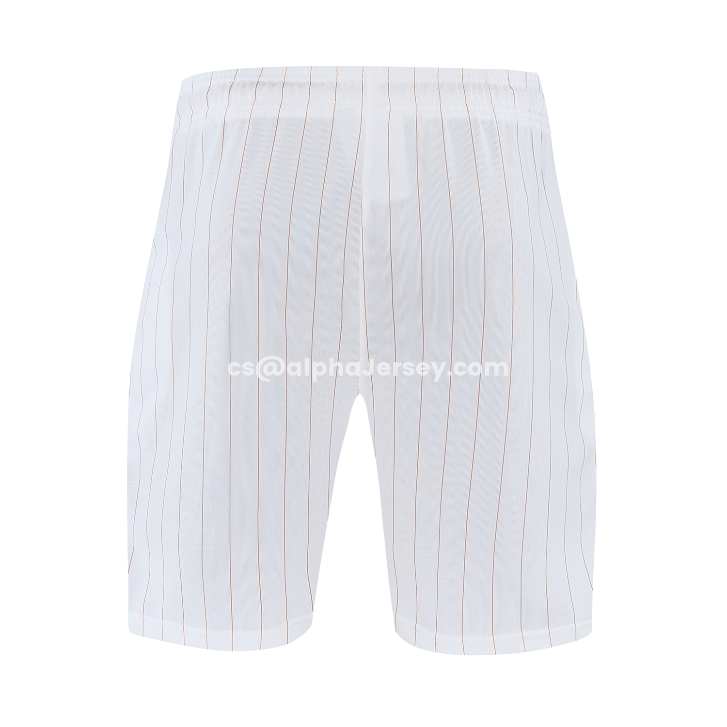 AJ-AlphaJersey-Manchester United 25-26 Retro Style Short-Sleeve Training Set - White With Thin Black Stripes Top & Pants