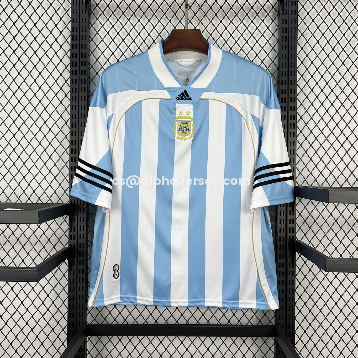 AJ-AlphaJersey-Argentina 2026 Hip-Hop Blue White Special Jersey - Fans Version