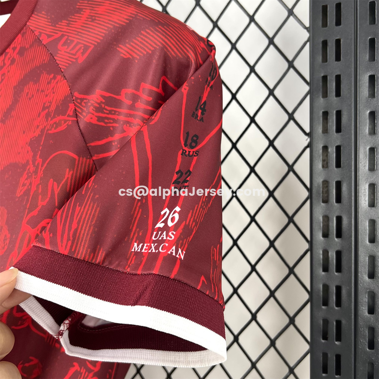AJ-AlphaJersey-Turkey 2026 Red With Dark Red Patterns Special Edition Jersey - Fans Version