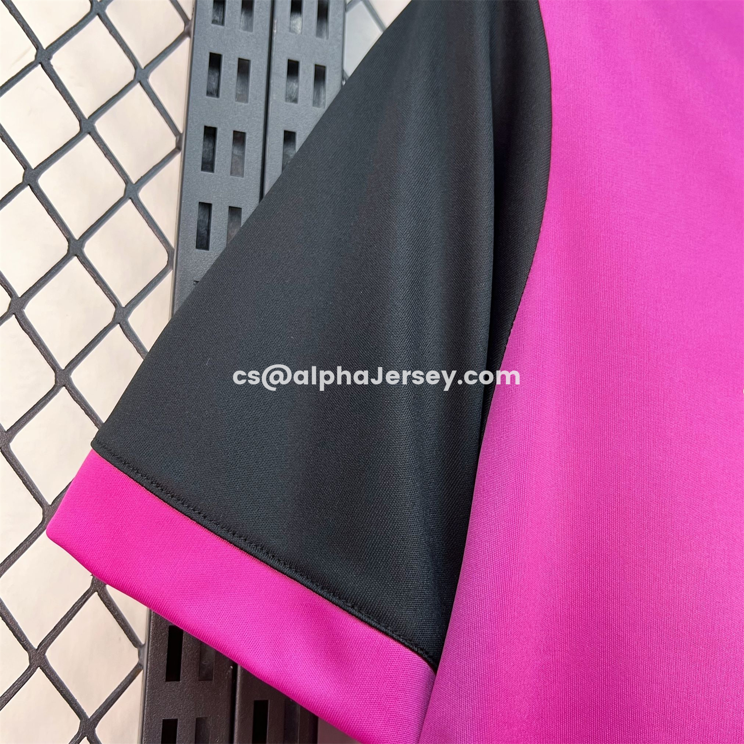 AJ-AlphaJersey-Porto 26-27 Bright Pink With Black Special Jersey - Fans Version