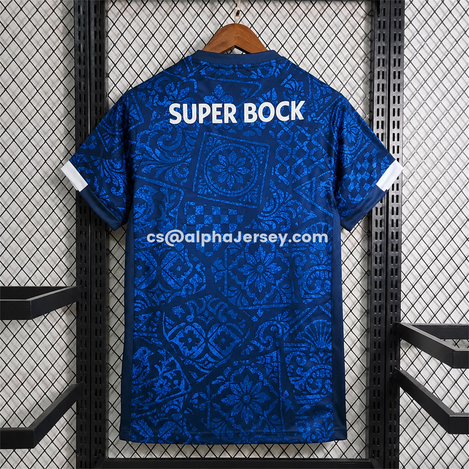 AJ-AlphaJersey-Porto 26-27 Blue With Black Patterns Special Jersey - Fans Version